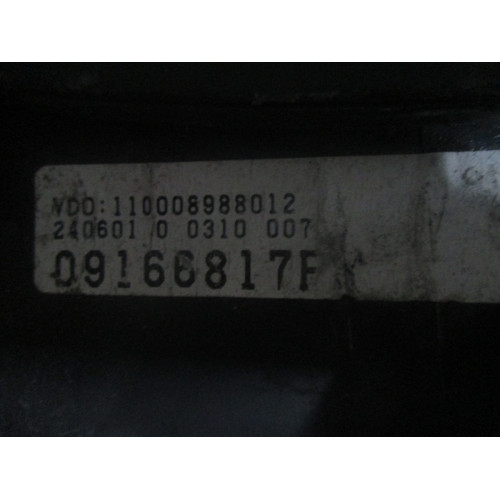 Opel Corsa C Benzinli Kilometre Saati Gösterge Paneli 09166825FY