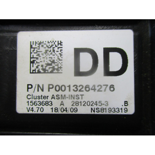 Opel Vauxhall Corsa D Dizel Kilometre Saati Gösterge Paneli P0013264276