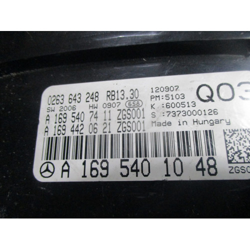 Mercedes W169 W245 Benzinli Kilometre Saati Gösterge Paneli A 169 540 10 48