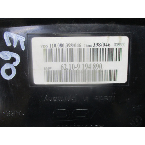 Bmw E60 5 Serisi Kilometre Saati Gösterge Paneli 62.10-9194890 110.080.398.046