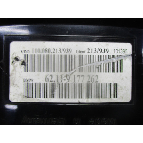 Bmw E60 5 Serisi Kilometre Saati Gösterge Paneli 62.11-9177262 110.080.213/939