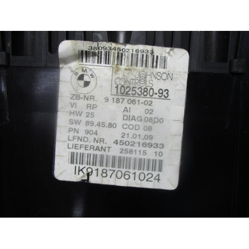 Bmw E90 E91 3 Serisi Kilometre Saati Gösterge Paneli 9187061-02 258115 10