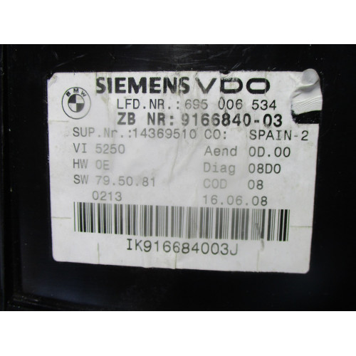 Bmw E92 3.Serisi Kilometre Saati Gösterge Paneli 9166840 -03 14369510
