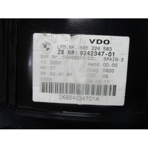 Bmw F30 E90 Serisi Kilometre Saati Gösterge Paneli  9242347-01 14369510
