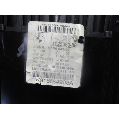 Bmw E90 E91 3 Serisi Kilometre Saati Gösterge Paneli 9166849-03 1025380-86