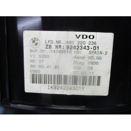 Bmw E90 E91 3 Serisi Kilometre Saati Gösterge Paneli 9242343-01 14369510