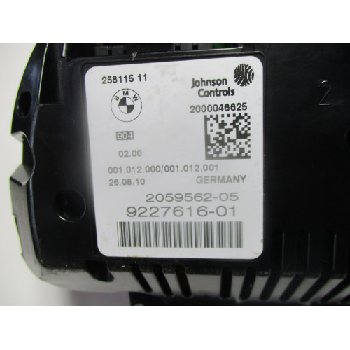Bmw F10 F11  5 Serisi Kilometre Saati Gösterge Paneli 9227616-01 2059562-05 258115 11