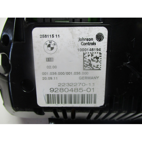 Bmw F10 F11  5 Serisi Kilometre Saati Gösterge Paneli 9280485-01 2232270-11 258115 11
