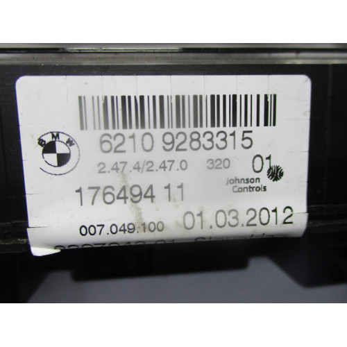Bmw F30 F31 F35 F80  3 Serisi  Kilometre Saati Gösterge Paneli 62109283315 176494 11