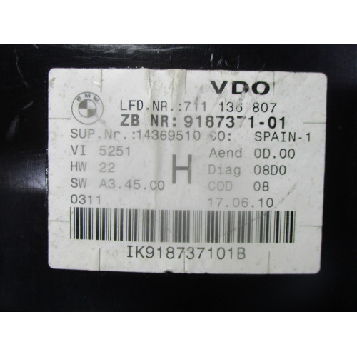 BMW X1 E84 Kilometre Saati Gösterge Paneli 9187371-01  IK918737101B