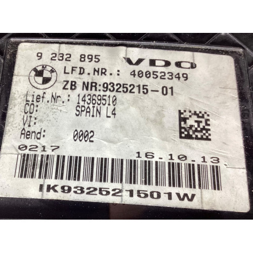 BMW F30 Dizel Gösterge Paneli Kilometre Saati 9232895 9325215-01