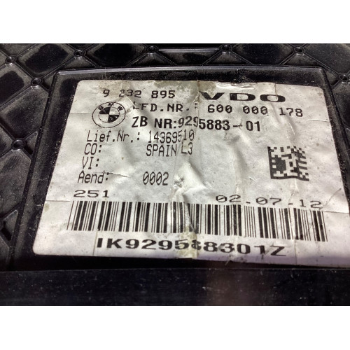BMW F30 Dizel Gösterge Paneli Kilometre Saati 9232895 9295883-01 