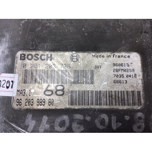 Citroen Saxo Peugeot 106 1.1 Motor Beyni 0261203736 9620398980
