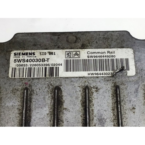 Peugeot 307 2.0 Motor Beyni 5WS40030B-T SW9645449280