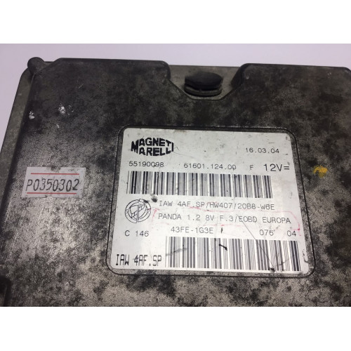 Fiat Panda Motor Beyni 61601.124.00 IAW4AF.SP 55190098