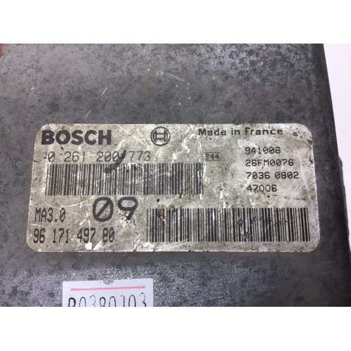 Peugeot 106 1.4 Motor Beyni 0261200773 9617149780