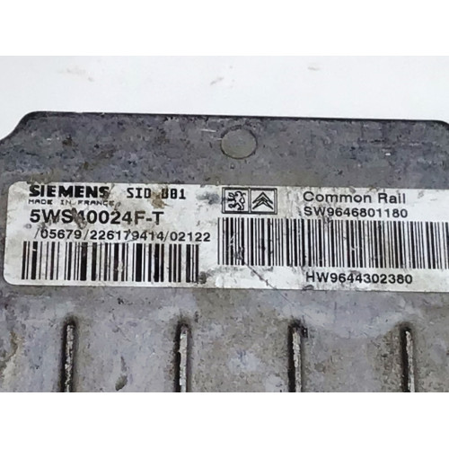 Peugeot 406 2.0 HDI Motor Beyni 5WS40024F-T SW9646801180 SID801