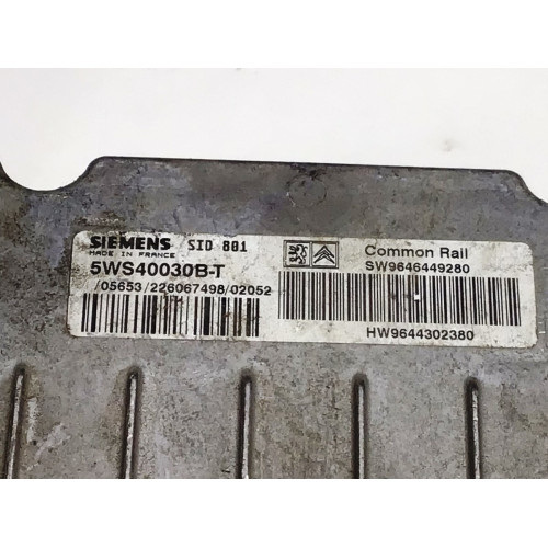 Peugeot 307 2.0 Motor Beyni 5WS40030B-T SW9645449280