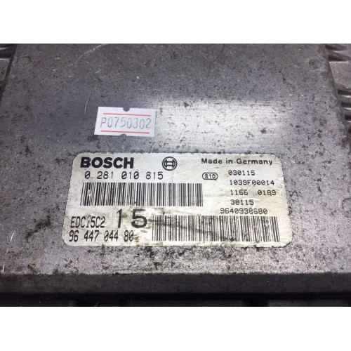 Citroen  CITROEN JUMPY 2.0 HDi SX motor beyni 0281010815 9644704480