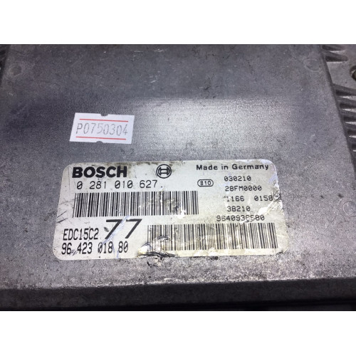 Peugeot 406 2.0 HDI Motor Beyni EDC15C2 77 0281010627 9642301880