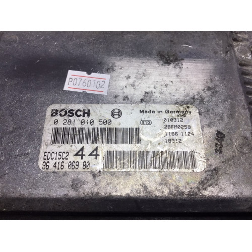Peugeot 206 2.0 Motor Beyni 0281010500 EDC15C2 9641606980