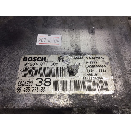Fiat Ulysse 2.0 JTD Motor Beyni EDC15C2 38 0281011608 9648577180