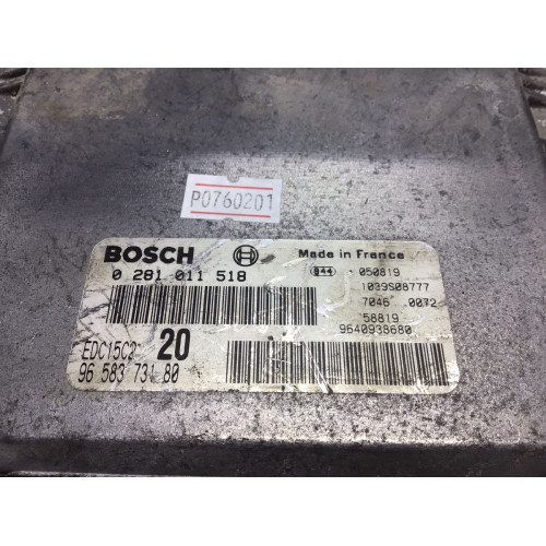 Cİtroen Xsara Picasso 2.0 HDI Motor Beyni EDC15C2 20 0281011518 9658373180