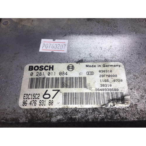 Cıtroen Xsara Picasso 2.0 HDI Motor Beyni EDC15C2 67 0281011084 9647693180