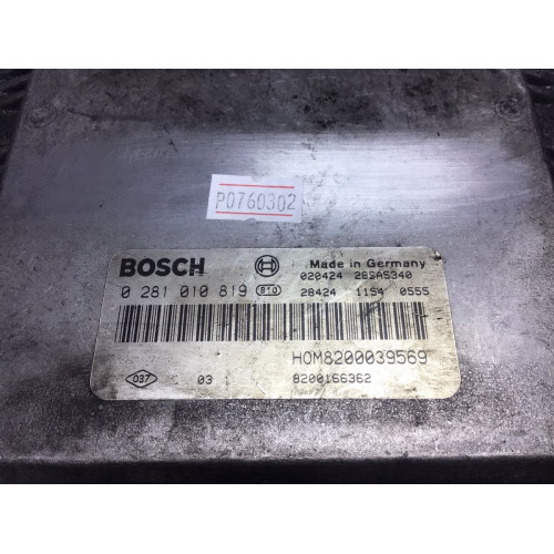 Renault Megane Scenic 1.9 Motor Beyni 0281010819 HOM8200039569 8200166362