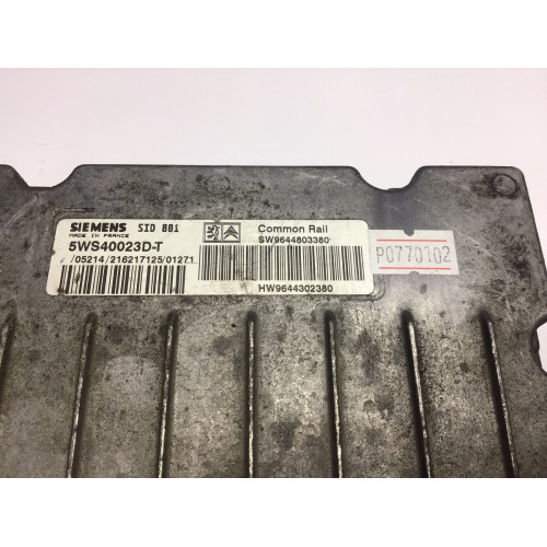 Citroen Motor Beyni SID881 5WS40023D-T SW9644803380