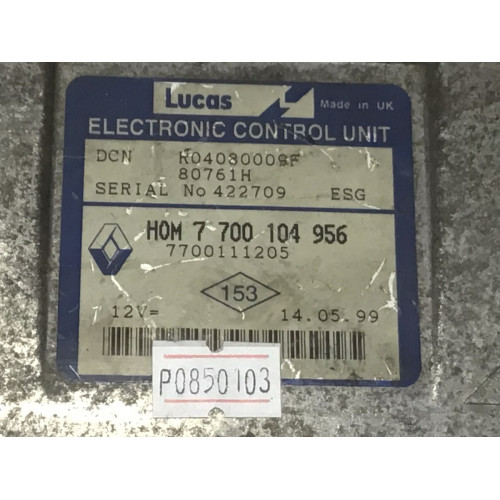 Renault Kango Motor Beyni 7700104956 7700111205 R04080009F