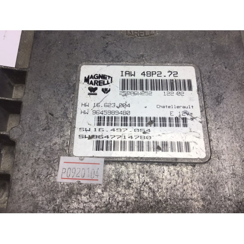 Peugeot 206 1.1 Motor Beyni IAW48P2.72 9645989480 9647714780