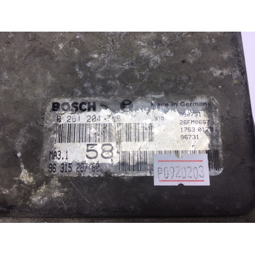 Peugeot 106 Citroen Saxo 1.0 Motor Beyni 0261204788 MA3.1 9631528780