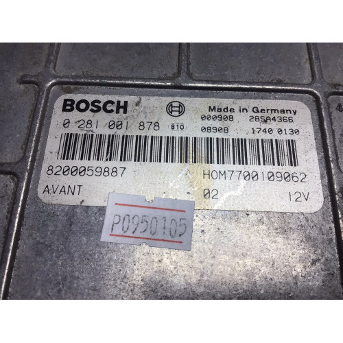 Renault Kangoo 1.9 Motor Beyni 0281001878 7700110649 HOM7700109062