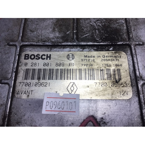 Renault Scenic 1.9 Motor Beyni 0281001809 7700109621 7700105953