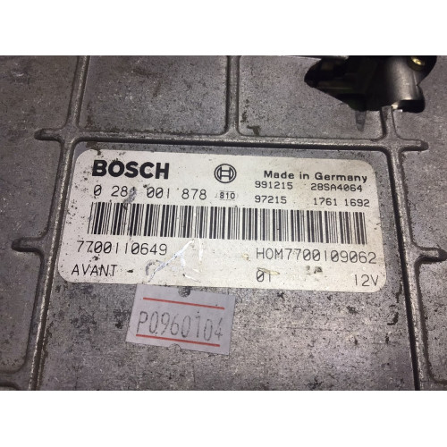 Renault Kangoo 1.9 Motor Beyni 0281001878 7700110649 HOM7700109062