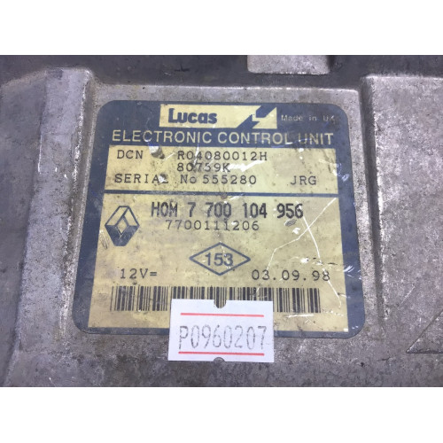 Renault Kango Motor Beyni 7700104956