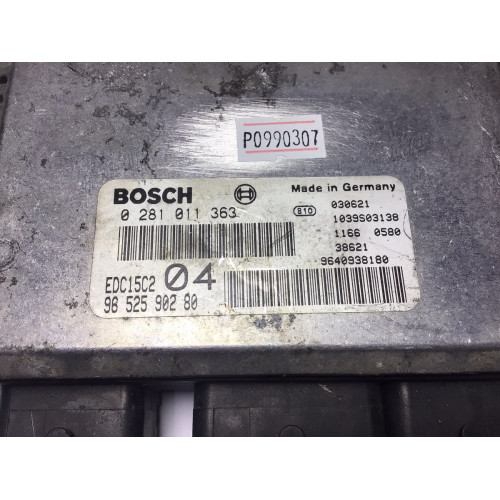 Peugeot 807 2.2 HDI Motor Beyni EDC15C2 04 0281011363 9652590280