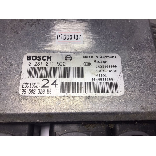 Peugeot 2.2 HDI Motor Beyni EDC15C2 24 0281011522 9655816780