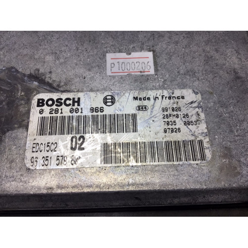 Peugeot 206 2.0  Motor Beyni 0281001866 EDC15C2 9635157980