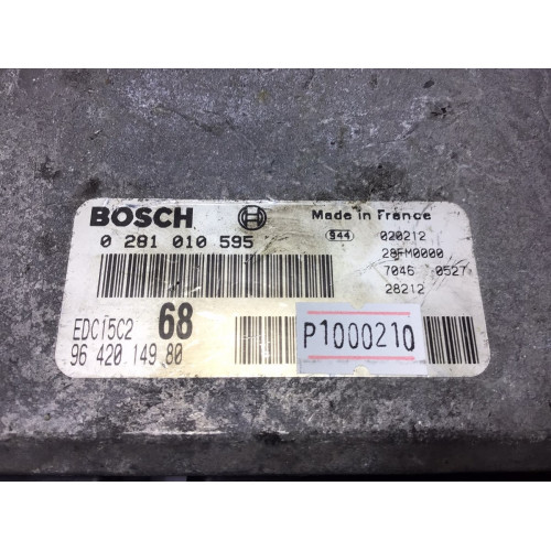 Citroen Picasso 2.0 HDI Motor Beyni EDC15C2 68 0281010595 9642014980