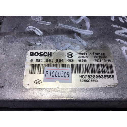 Renault Scenic Motor Beyni 0281001934 HOM8200039569 8200076093