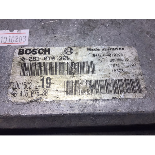 Peugeot 406 2.0 Motor Beyni 0281010361 9641607680 EDC15C2