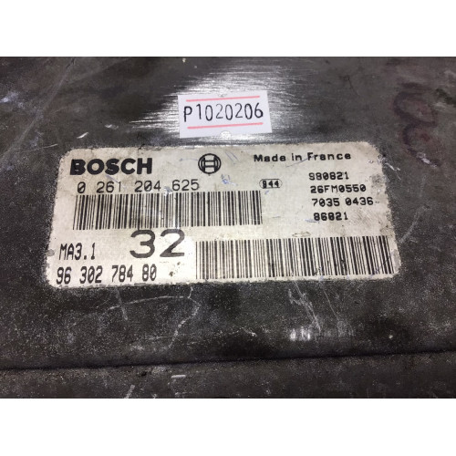 Peugeot 106 Citroen Saxo 1.0 Motor Beyni 0261204625 MA3.1 9630278480 
