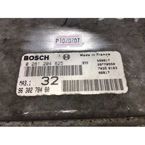 Peugeot 106 Citroen Saxo 1.0 Motor Beyni 0261204625 MA3.1 9630278480 