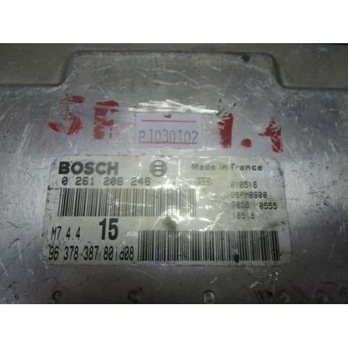 Citroen Saxo Motor Beyni 0261206246 M7.4.4 9648484380