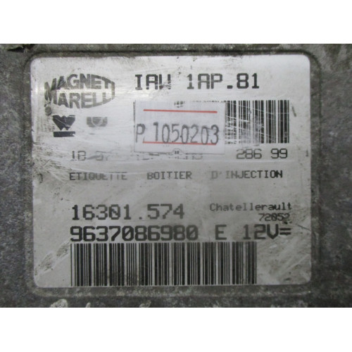 Peugeot 206 1.4 Motor Beyni 9637086980  IAW1AP.81