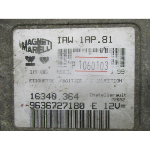 Citroen Peugeot Motor Beyni 9636727180 IAW1AP.81