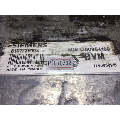 Renault Clio 1.2 Motor Beyni S101729102 HOM7700854160 7700860916
