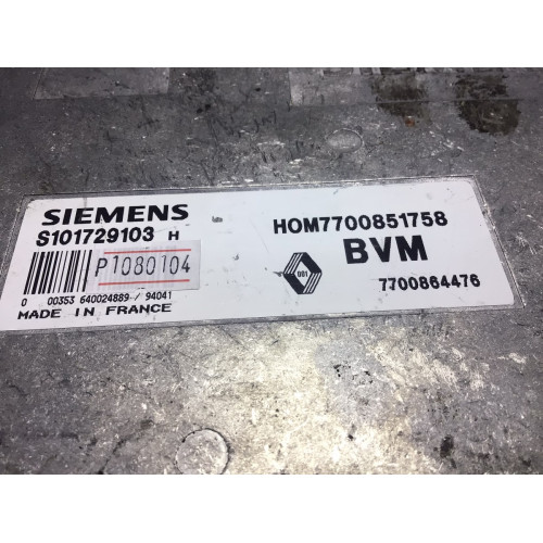 Renault Clio 1.2 Motor Beyni S101729103 7700864476